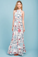 Baylor Floral Maxi Dress White
